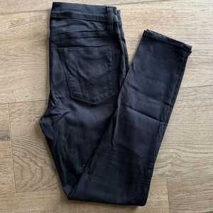 Hudson Black Coated Denim